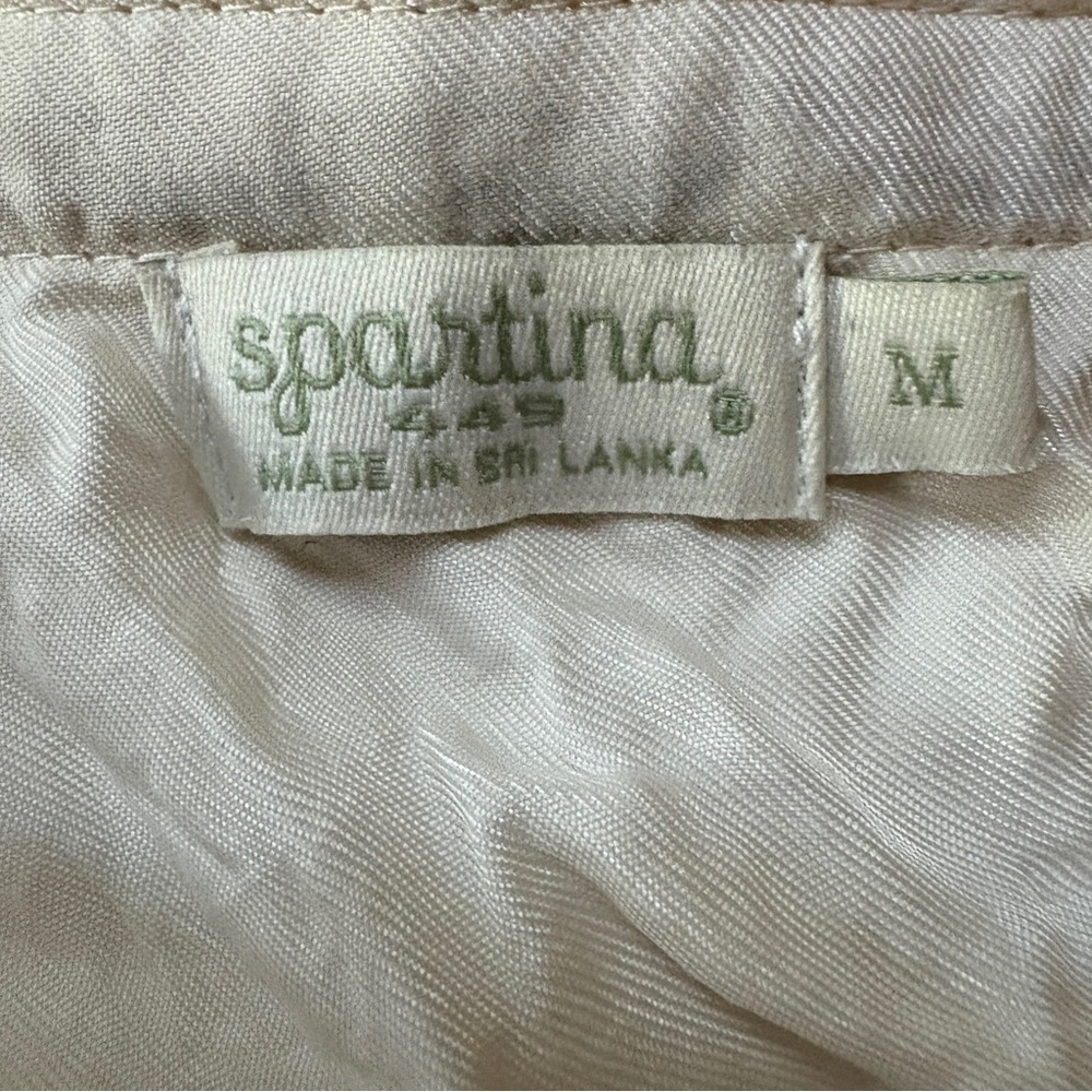 Spartina 449 Cupro Embroidered Peasant Blouse Ivory Women’s Medium - Picture 3 of 4